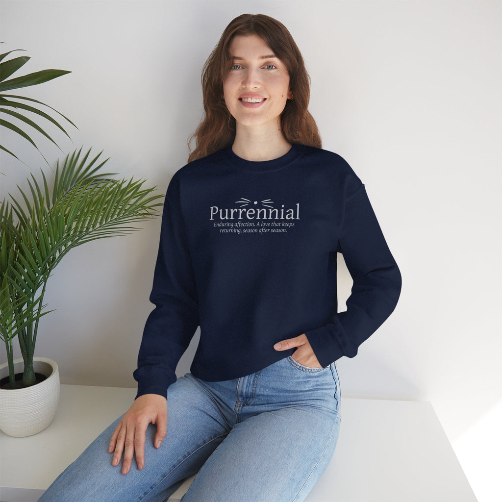 Purrennial Crewneck Sweatshirt - Clothing, Unisex, Sweatshirts - EpiAl's Shop