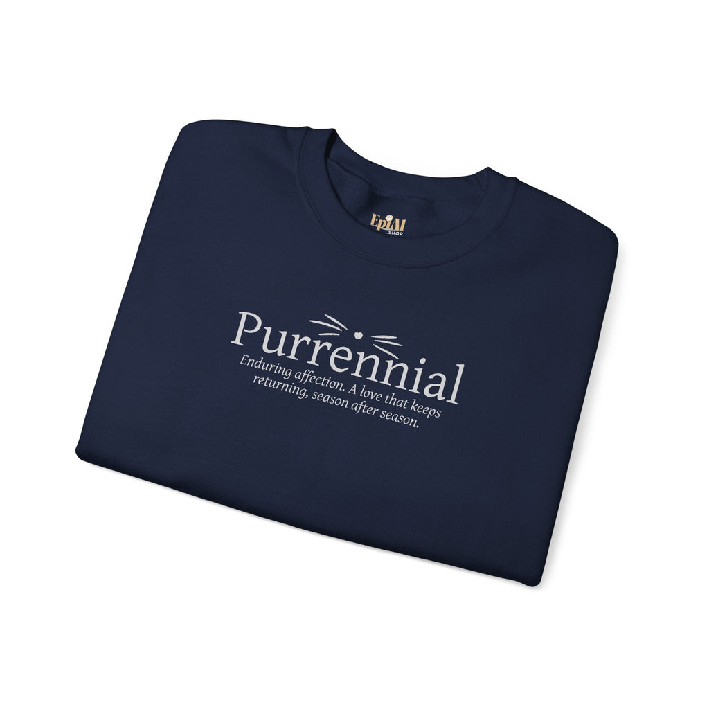 Purrennial Crewneck Sweatshirt - Clothing, Unisex, Sweatshirts - EpiAl's Shop