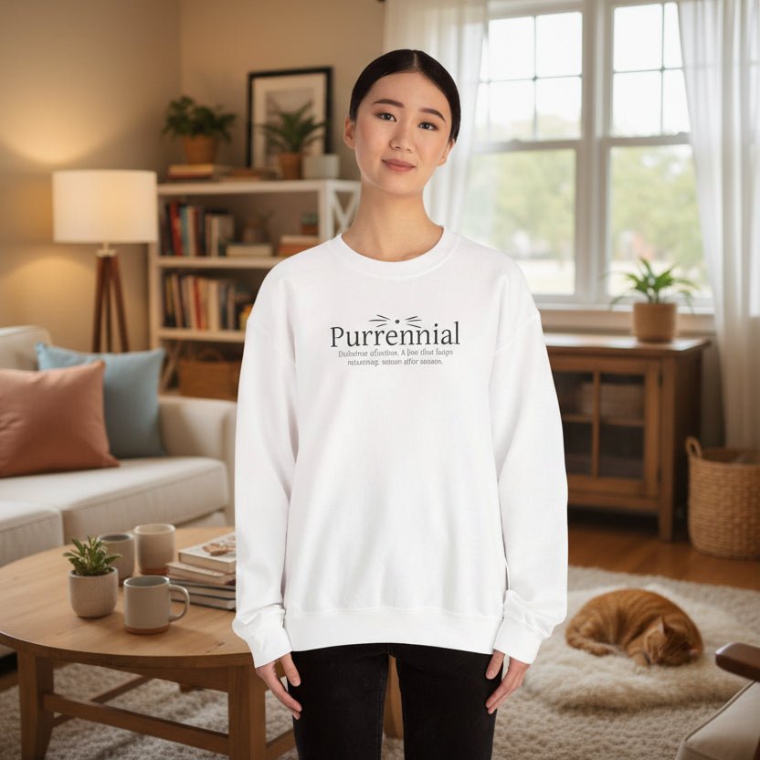 Purrennial Crewneck Sweatshirt - Clothing, Unisex, Sweatshirts - EpiAl's Shop