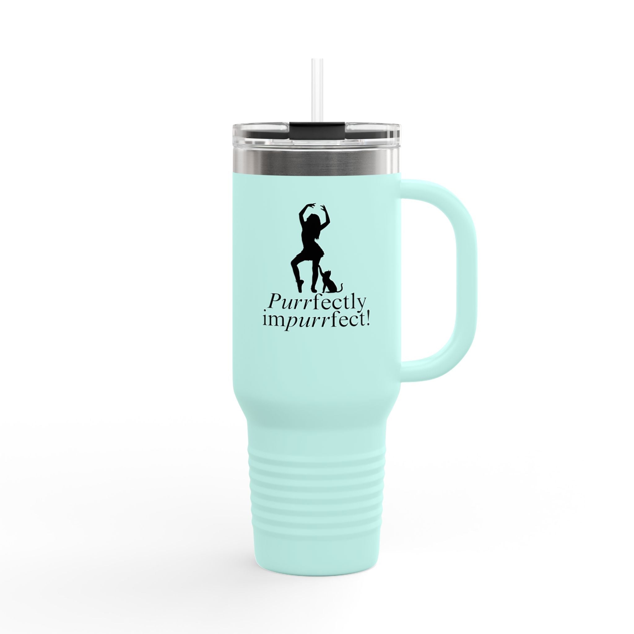 Purrfectly Imperfect Insulated Travel Mug – 40oz for Pet Lovers - Drinkware, Travel Mugs - EpiAl's Shop