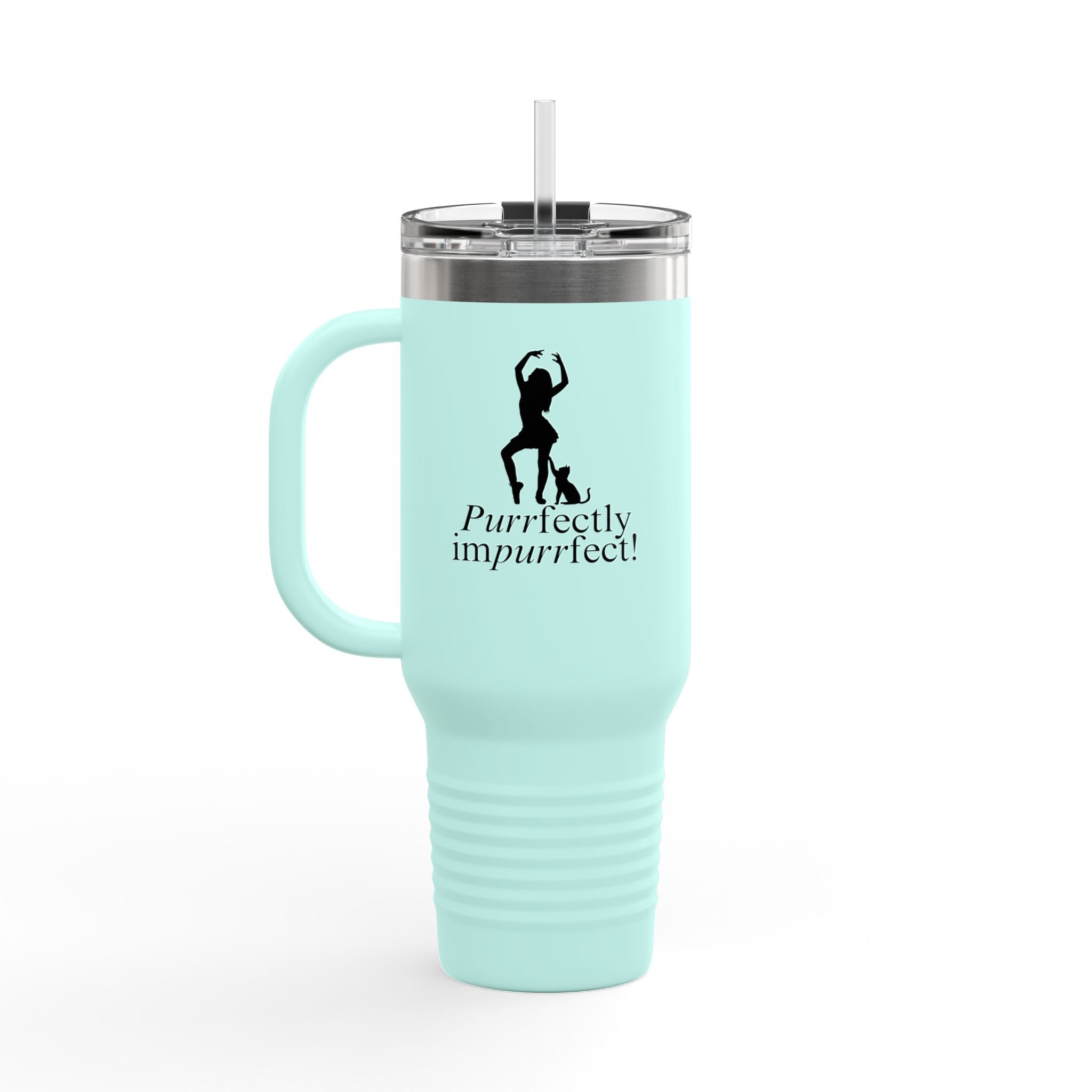 Purrfectly Imperfect Insulated Travel Mug – 40oz for Pet Lovers - Drinkware, Travel Mugs - EpiAl's Shop