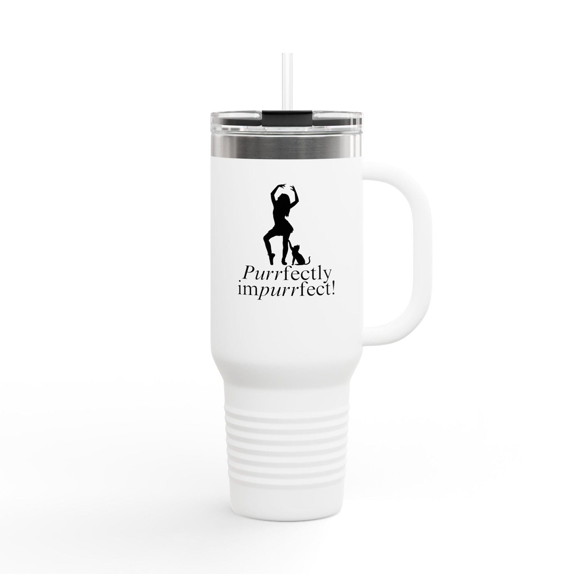 Purrfectly Imperfect Insulated Travel Mug – 40oz for Pet Lovers - Drinkware, Travel Mugs - EpiAl's Shop
