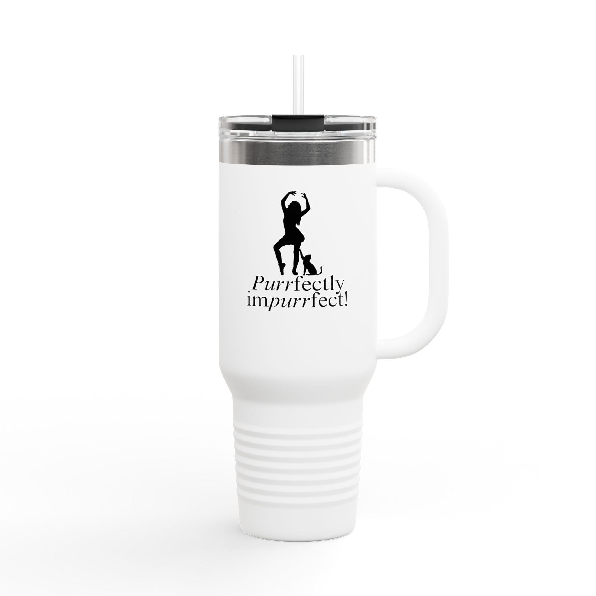 Purrfectly Imperfect Insulated Travel Mug – 40oz for Pet Lovers - Drinkware, Travel Mugs - EpiAl's Shop