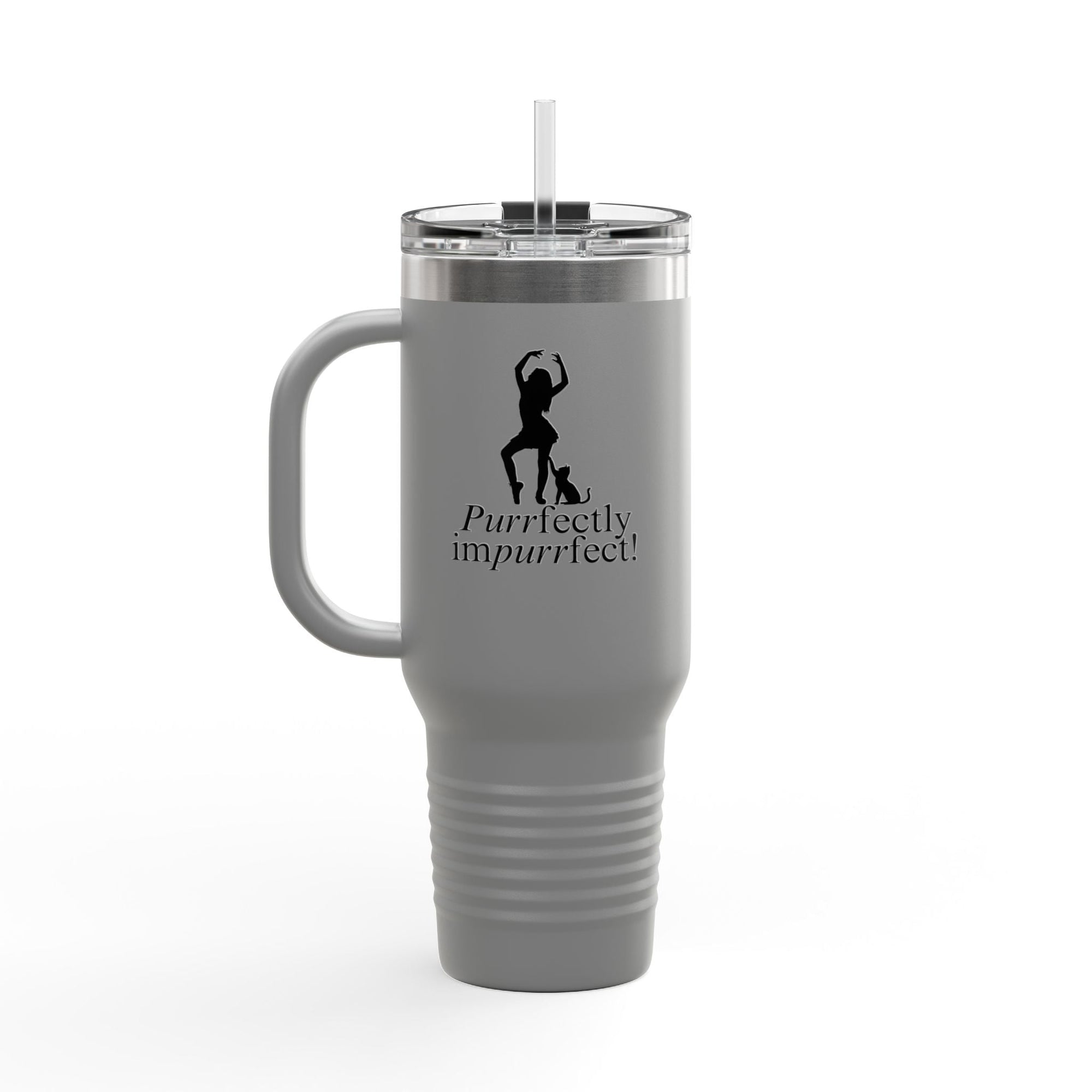 Purrfectly Imperfect Insulated Travel Mug – 40oz for Pet Lovers - Drinkware, Travel Mugs - EpiAl's Shop