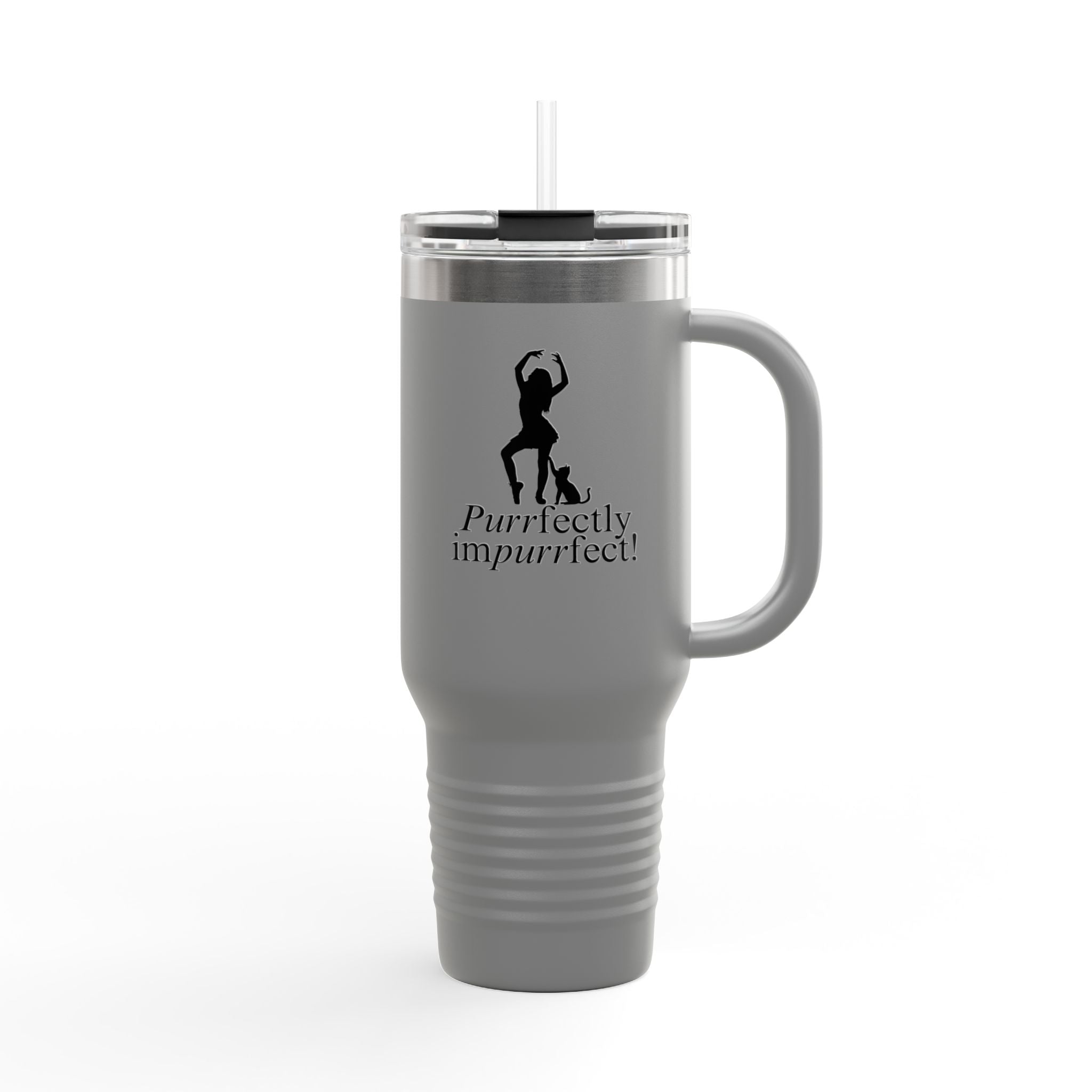 Purrfectly Imperfect Insulated Travel Mug – 40oz for Pet Lovers - Drinkware, Travel Mugs - EpiAl's Shop