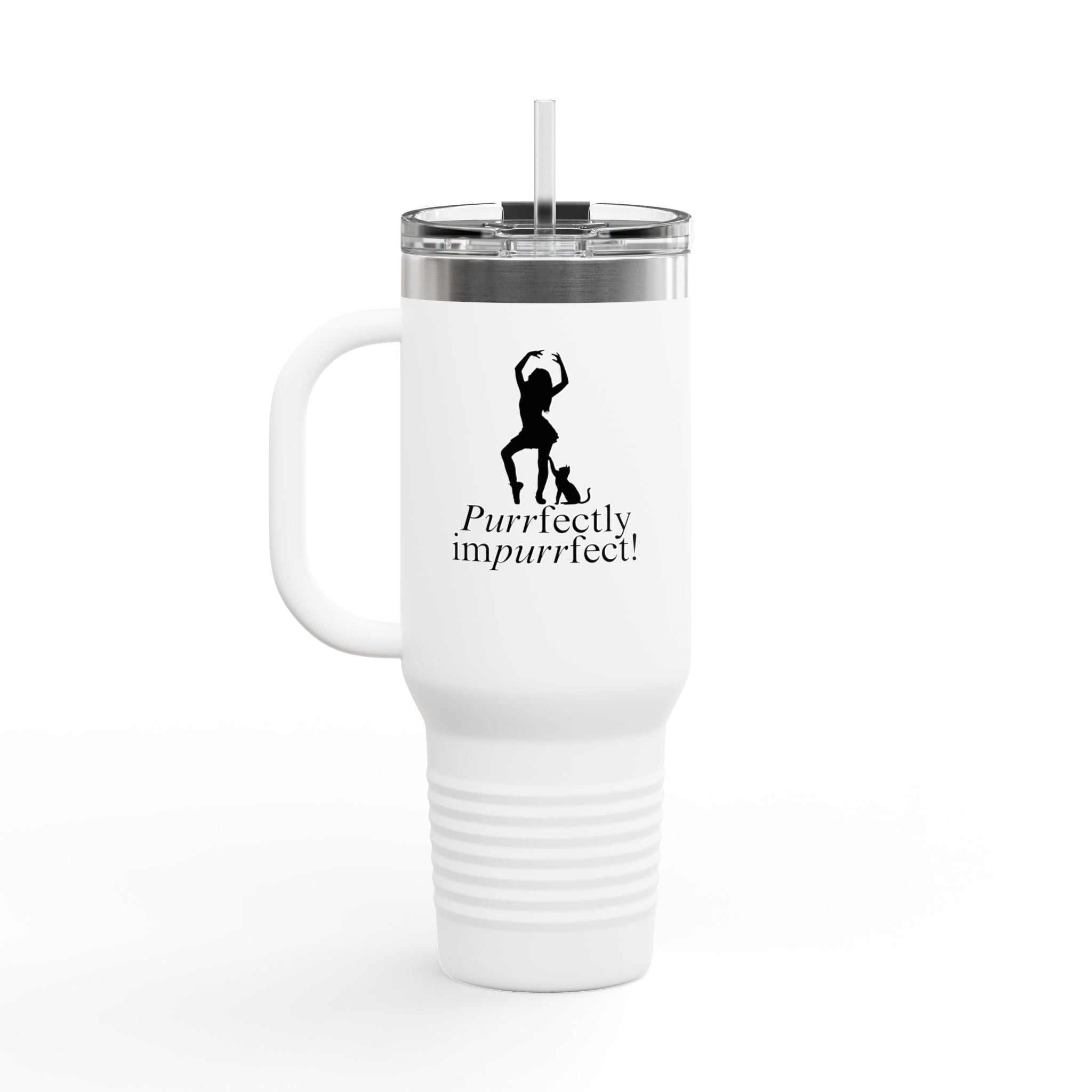 Purrfectly Imperfect Insulated Travel Mug – 40oz for Pet Lovers - Drinkware, Travel Mugs - EpiAl's Shop