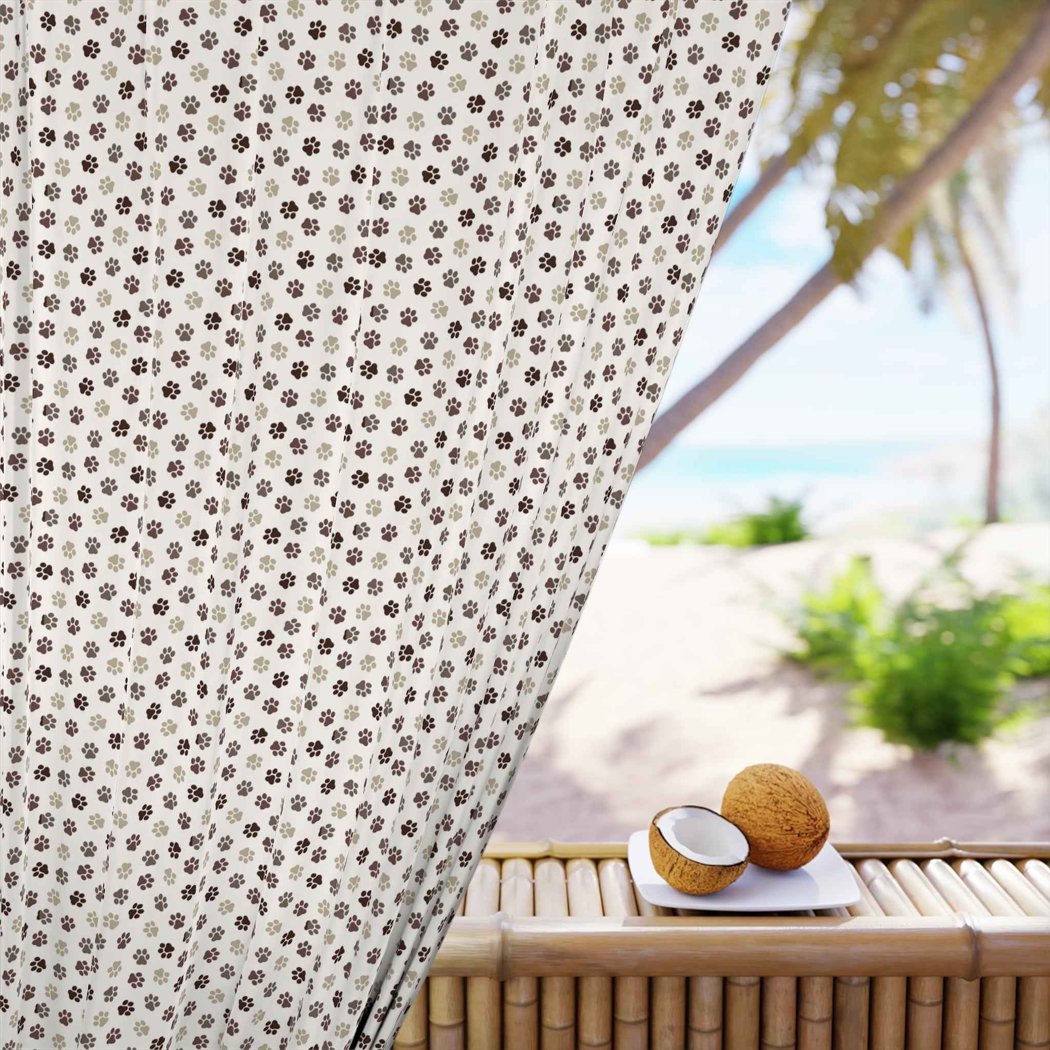 Purrfectly Paws Window Curtains (1 Piece) - EpiAl's Shop