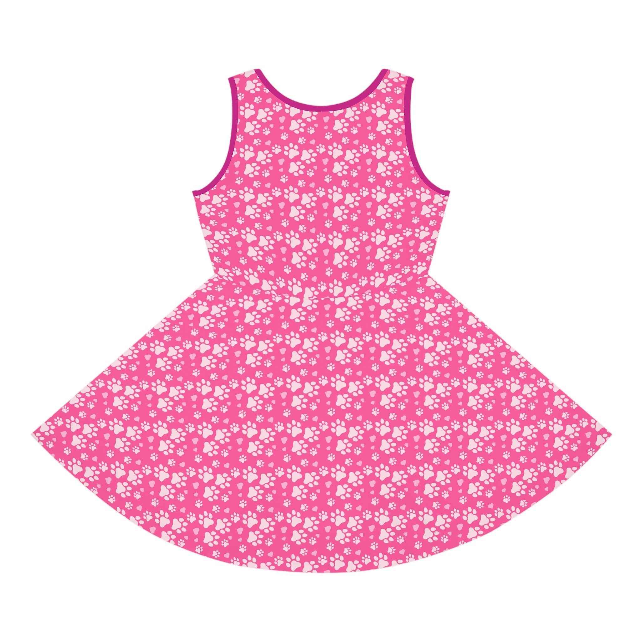 Purrrty in Pink Girls' Sleeveless Sundress - EpiAl's Shop