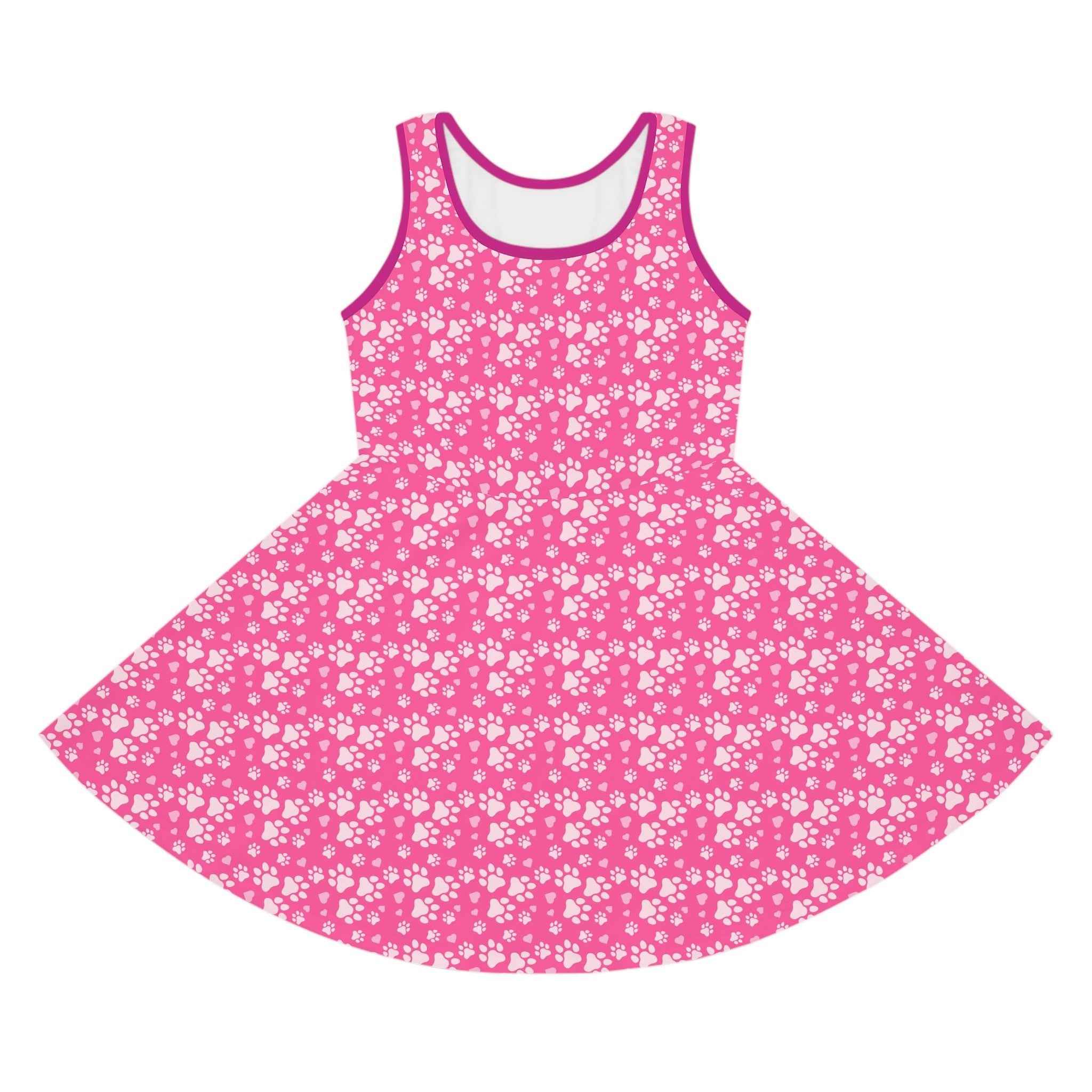 Purrrty in Pink Girls' Sleeveless Sundress - EpiAl's Shop
