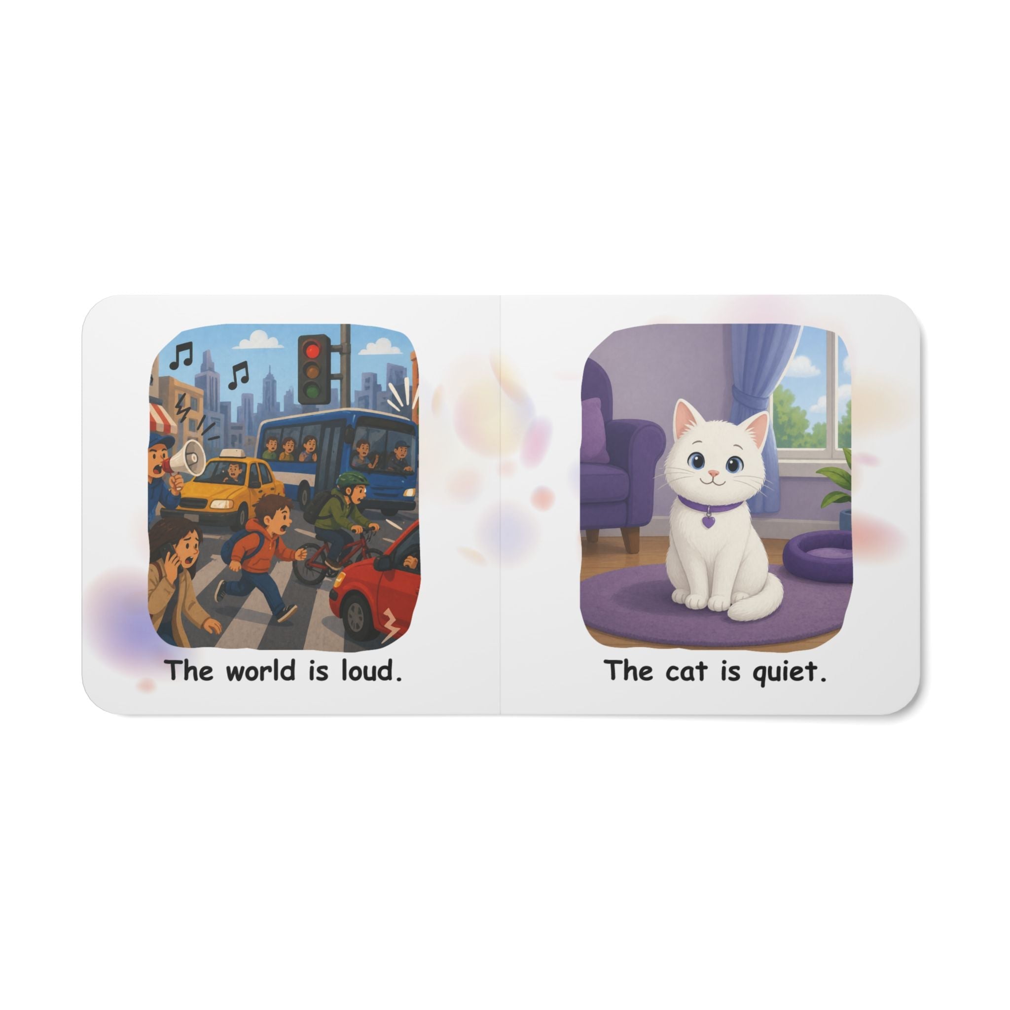 Quiet Cat. Loud World. Board Book for Kids – Calm, Cozy Bedtime Story - Books, Board - EpiAl's Shop