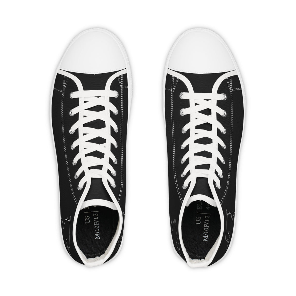 Quiet Confidence — Minimal Line High-Top Sneakers - Shoes, Sneakers - EpiAl's Shop