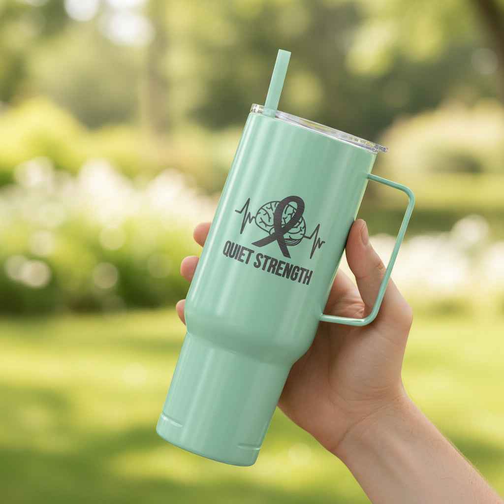 Quiet Strength 40oz Insulated Tumbler - Drinkware, Tumblers & Travel Mugs - EpiAl's Shop