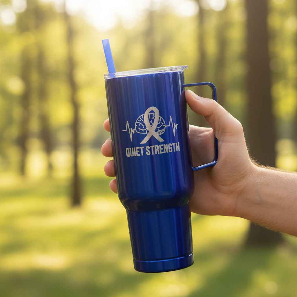 Quiet Strength 40oz Insulated Tumbler - Drinkware, Tumblers & Travel Mugs - EpiAl's Shop