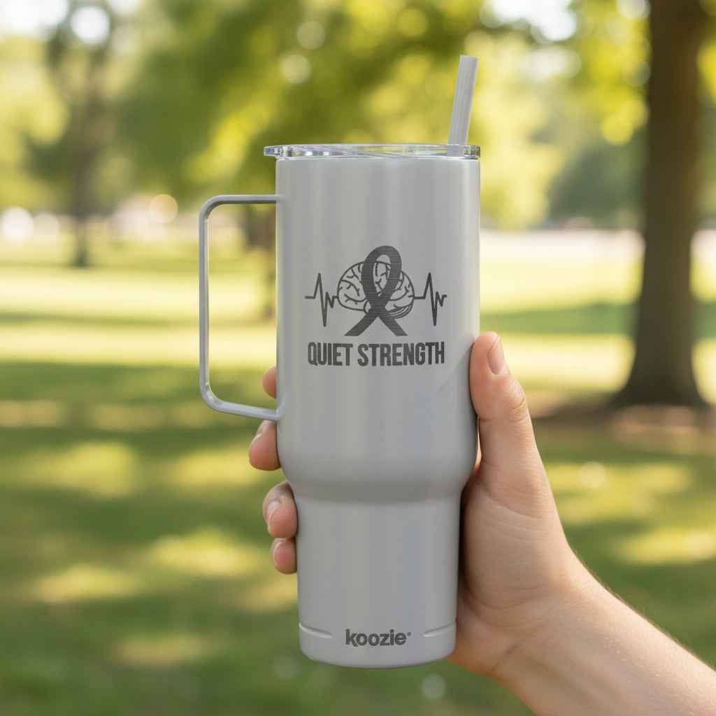 Quiet Strength 40oz Insulated Tumbler - Drinkware, Tumblers & Travel Mugs - EpiAl's Shop