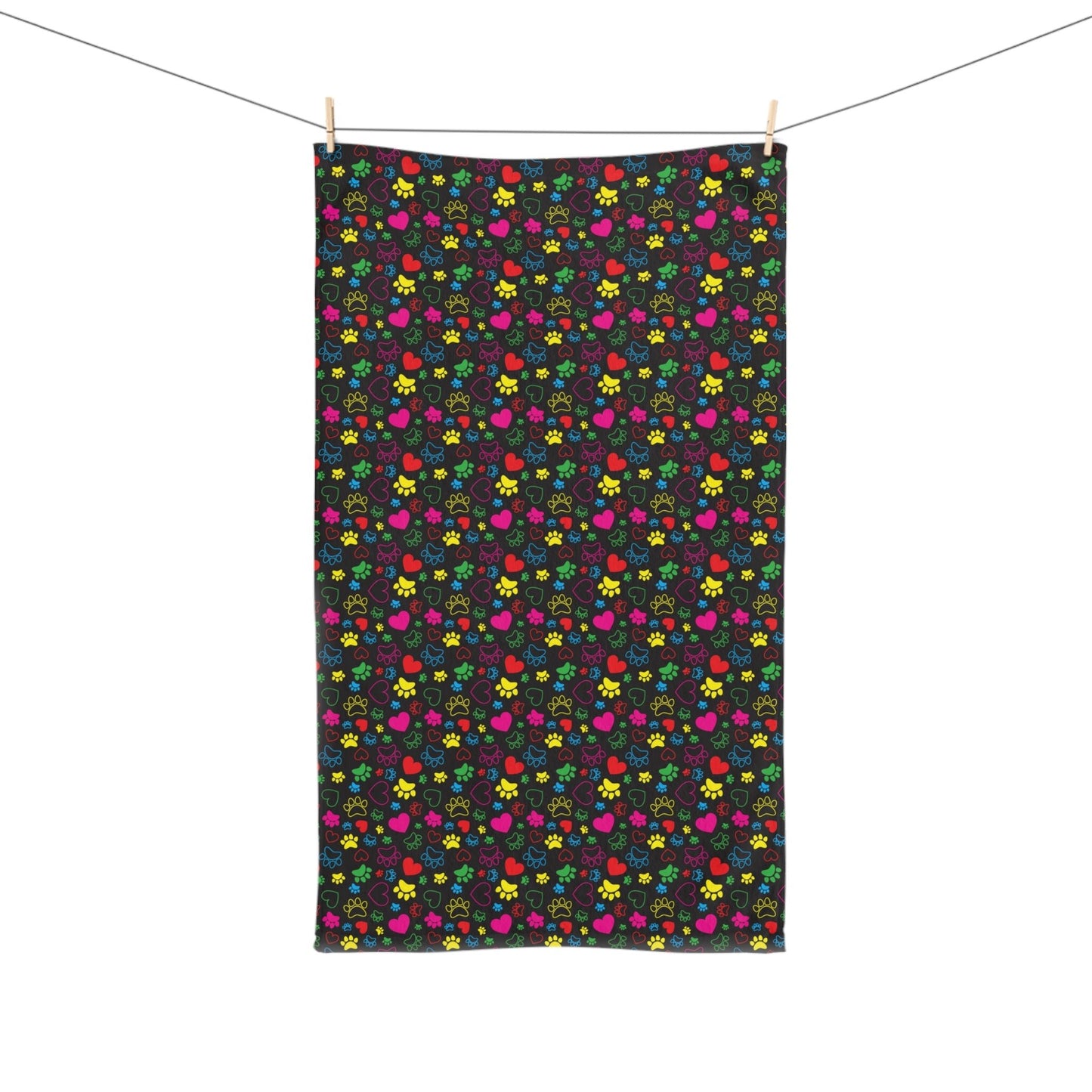 Rainbow Paw Hand Towel - Home Decor - Epileptic Al’s Shop