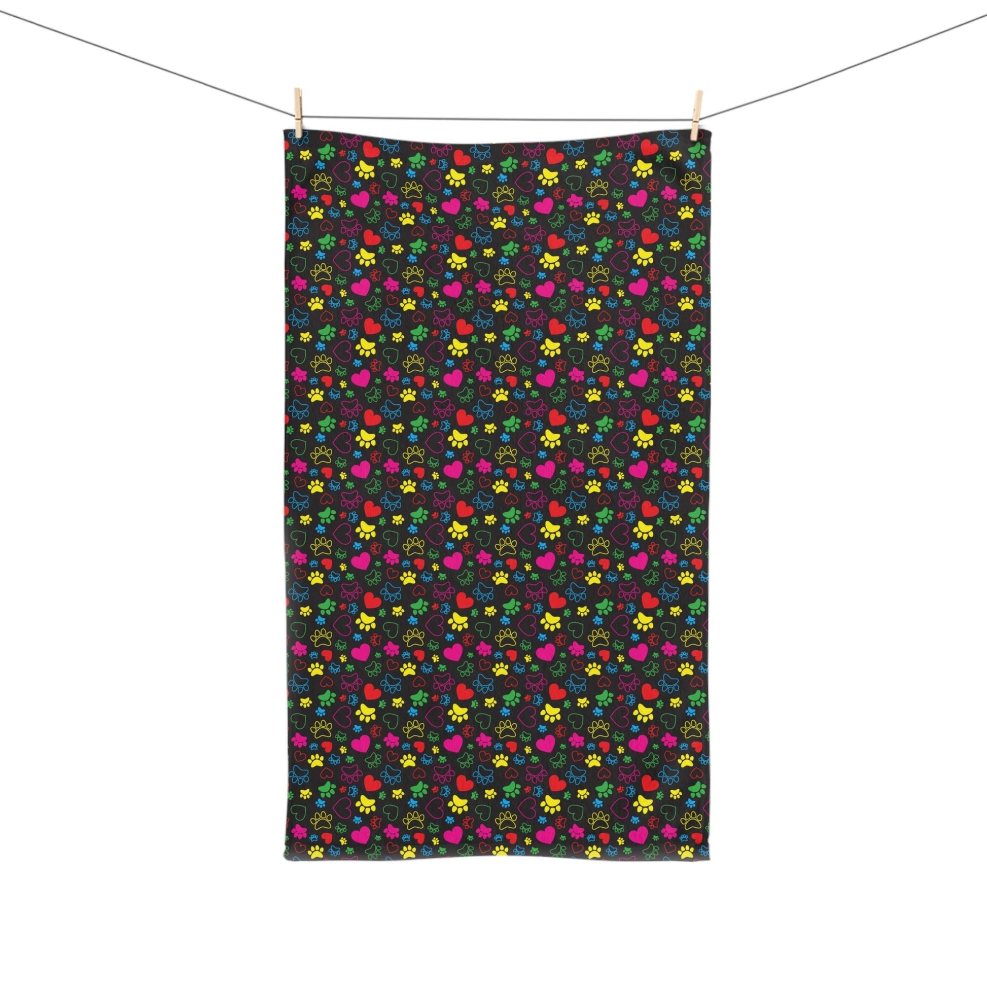 Rainbow Paw Hand Towel - Home Decor - Epileptic Al’s Shop