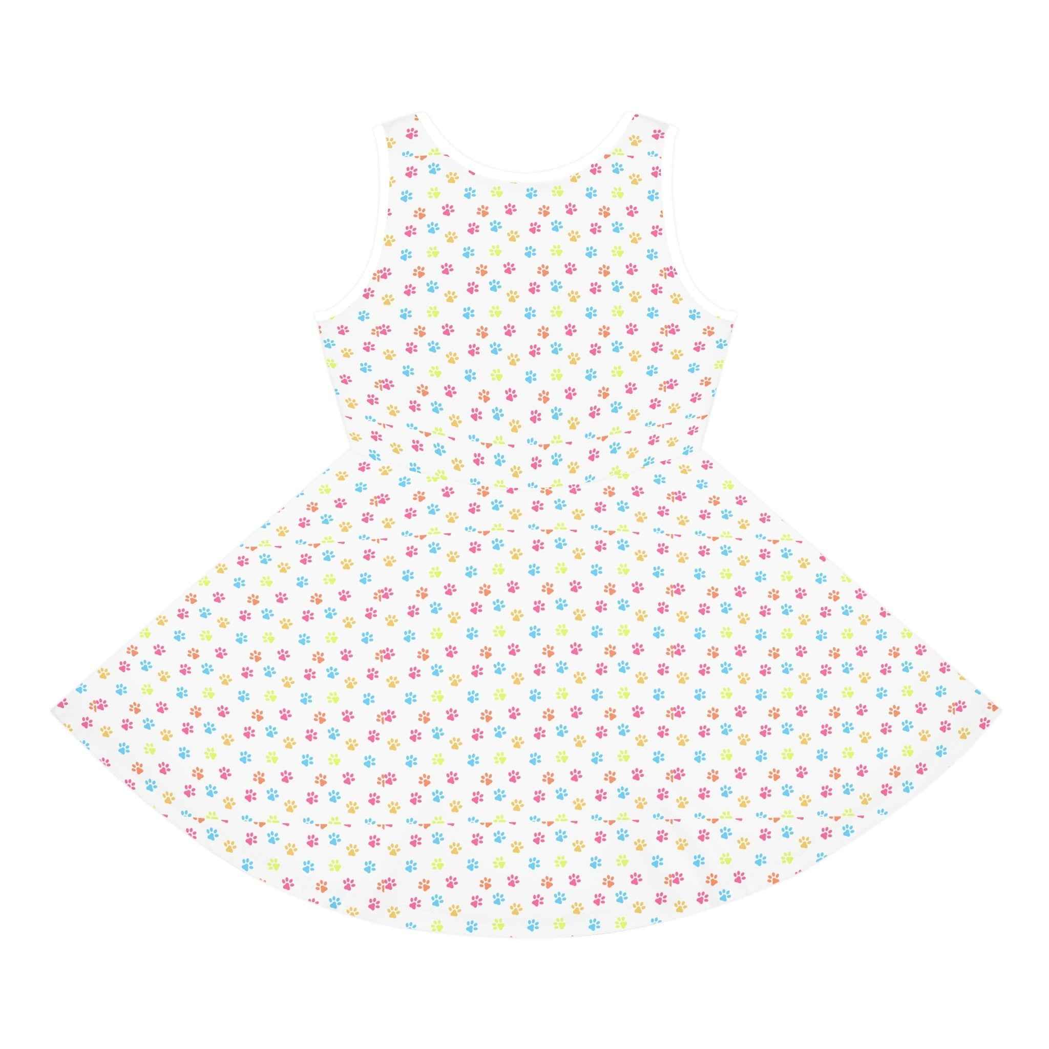 Rainbow Paws Girls' Sleeveless Sundress - EpiAl's Shop