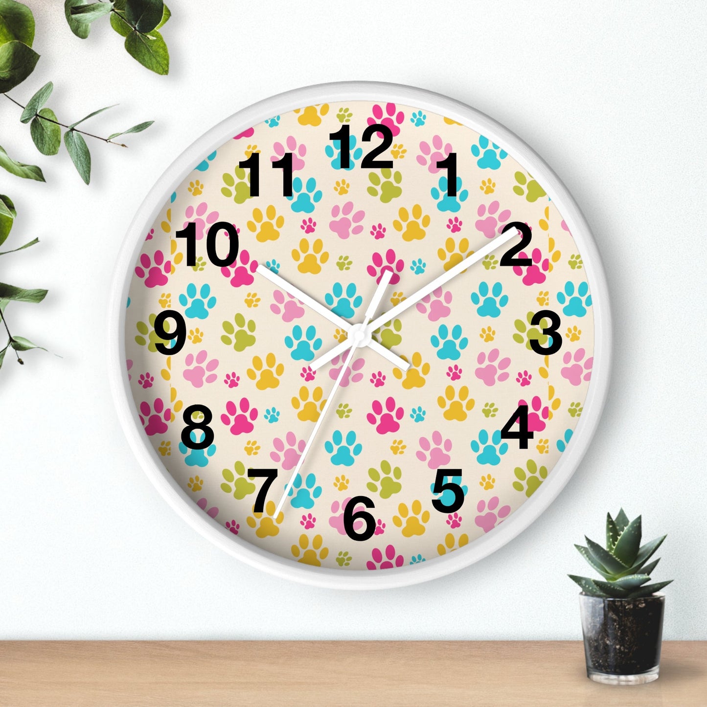 Rainbow Paws Wall Clock - Home Decor - Epileptic Al’s Shop