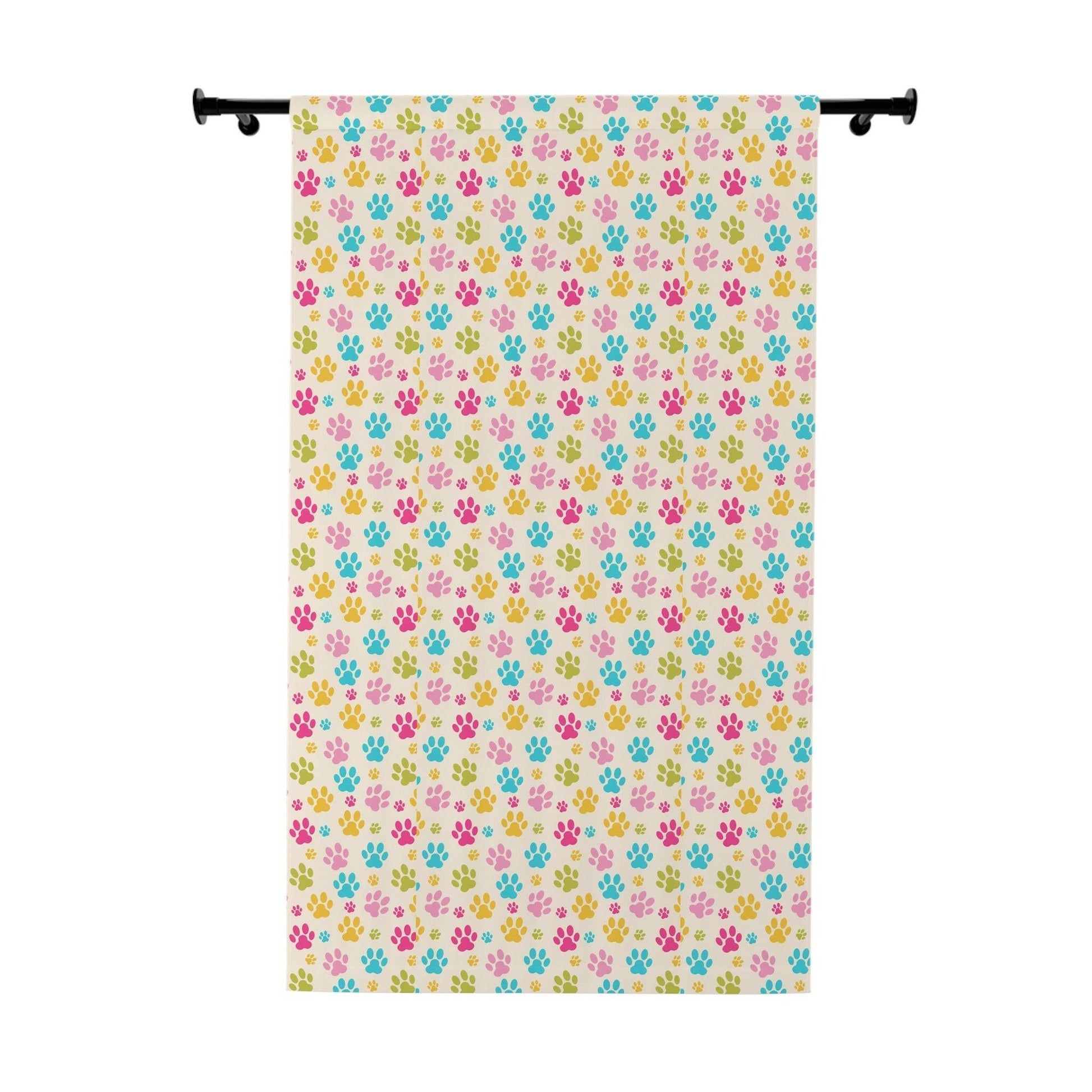 Rainbow Paws Window Curtains (1 Piece) - Home Decor - Epileptic Al’s Shop