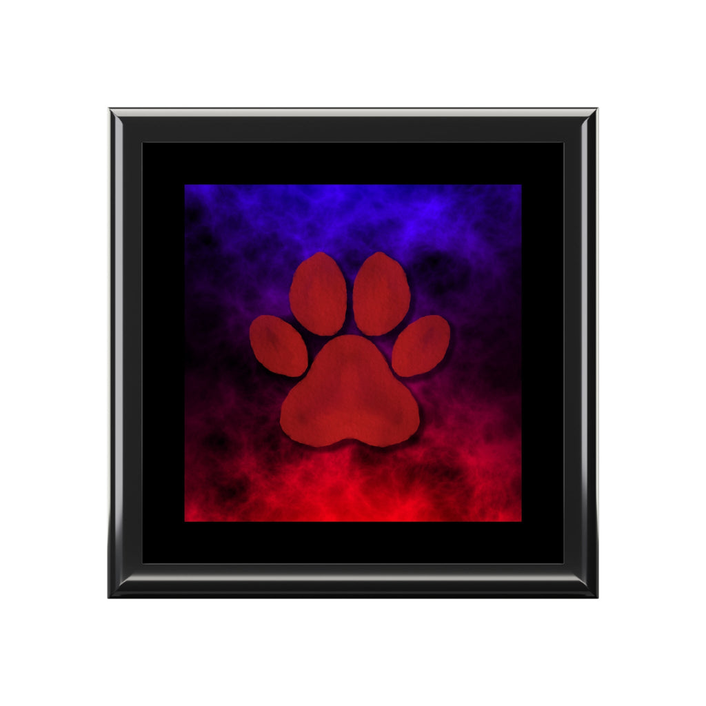 Red & Blue Paw Jewelry Box - Home Decor - Epileptic Al’s Shop