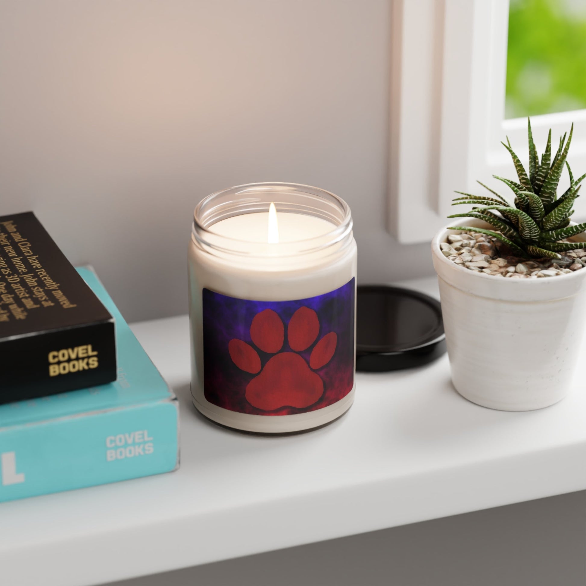Red Paw Scented Soy Candle, 9oz - Home Decor - Epileptic Al’s Shop