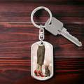 Red Shoe Cat Lady Dog Tag Keychain - Jewelry, Keychains - EpiAl's Shop
