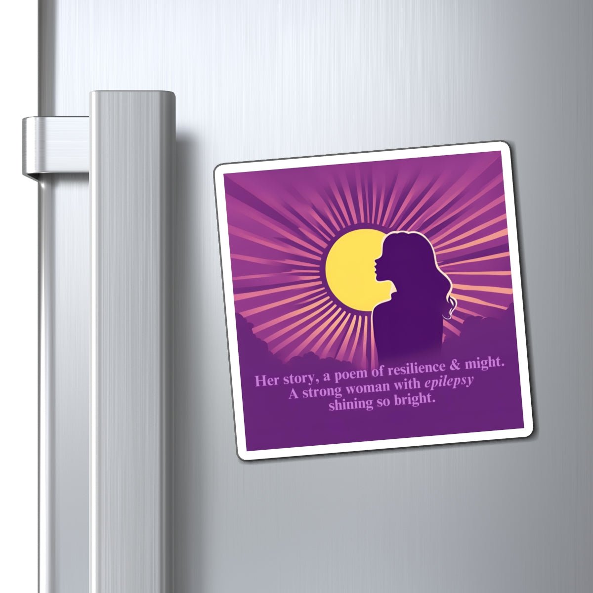 Resilience & Might Epilepsy Awareness Magnet - Decor, Kitchen, Magnets - EpiAl's Shop