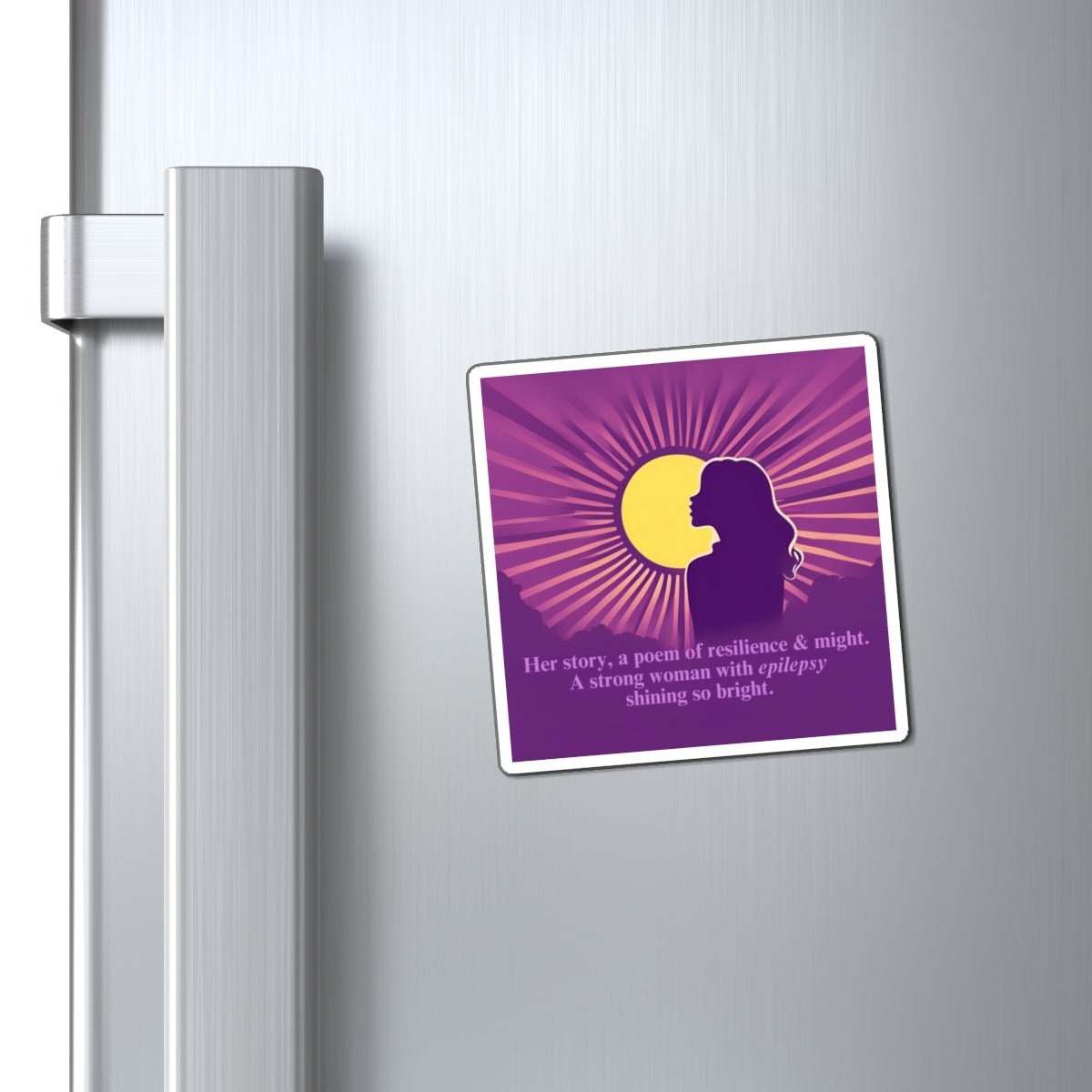Resilience & Might Epilepsy Awareness Magnet - Decor, Kitchen, Magnets - EpiAl's Shop