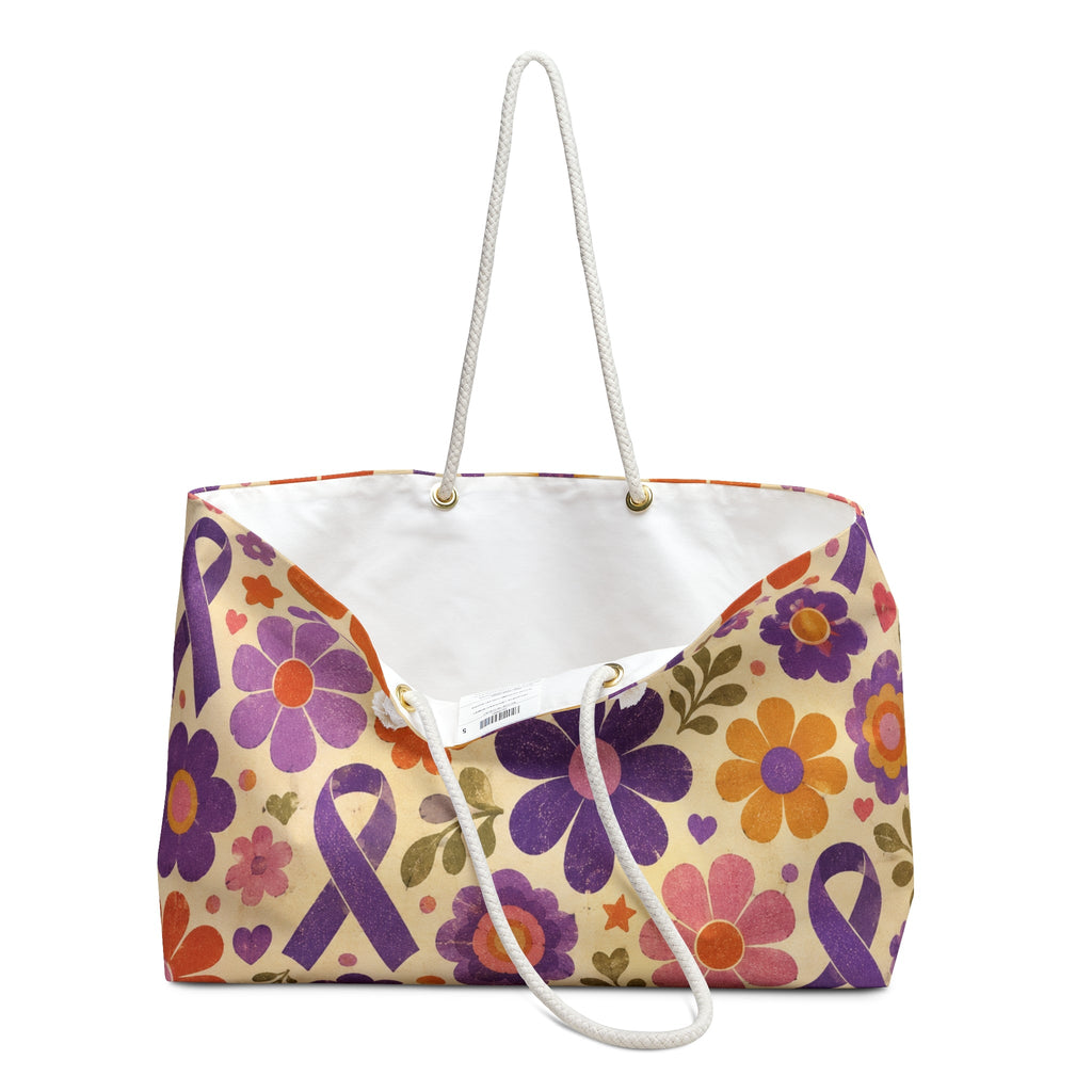 Retro Bloom Epilepsy Awareness Weekender Bag - Bags, Weekender - EpiAl's Shop