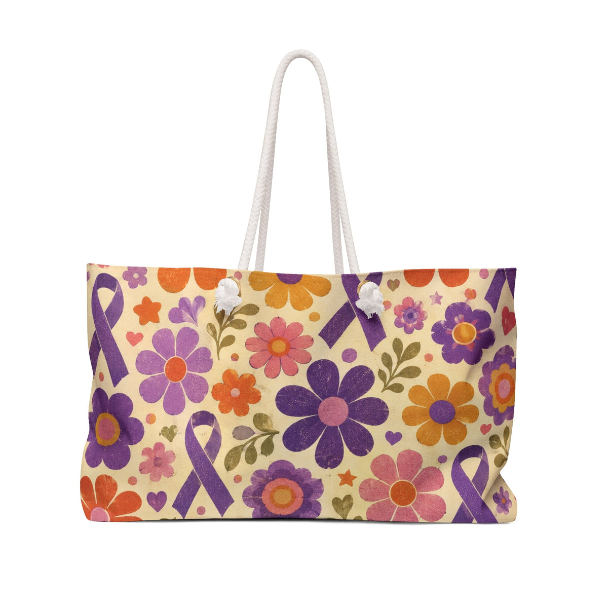Retro Bloom Epilepsy Awareness Weekender Bag - Bags, Weekender - EpiAl's Shop