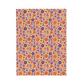Retro Floral Epilepsy Awareness Plush Blanket | Purple Ribbon Throw - Decor, Blankets, Throw - EpiAl's Shop