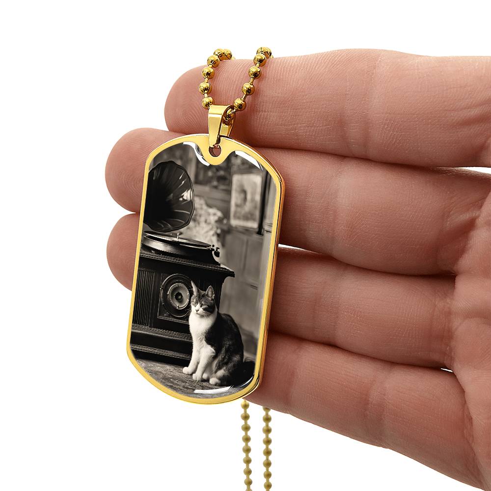Retro Victrola Kitty Necklace - Jewelry - Epileptic Al’s Shop
