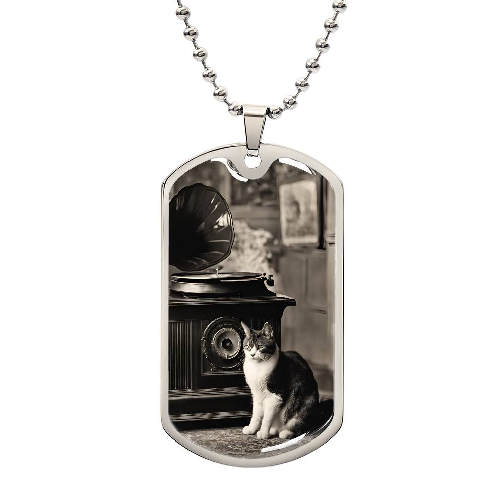 Retro Victrola Kitty Necklace - Jewelry - Epileptic Al’s Shop