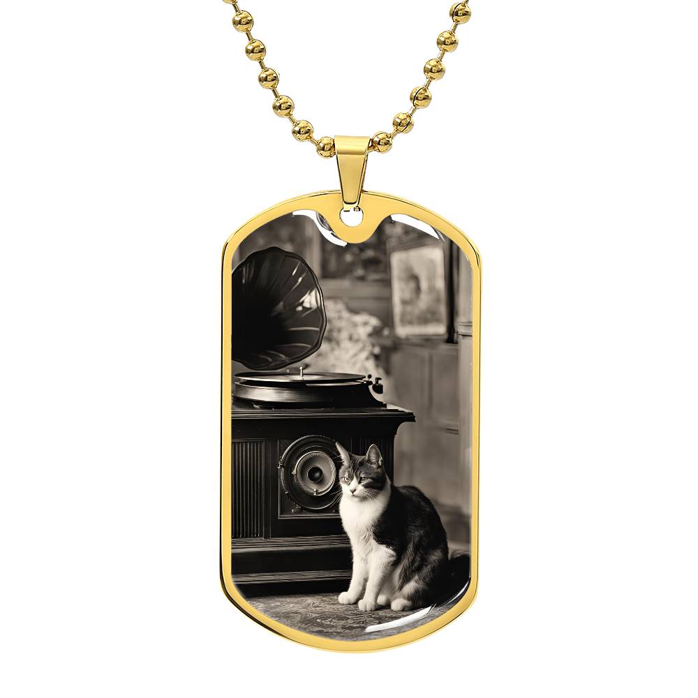 Retro Victrola Kitty Necklace - Jewelry - Epileptic Al’s Shop
