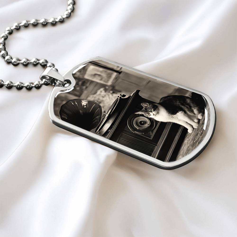 Retro Victrola Kitty Necklace - Jewelry - Epileptic Al’s Shop
