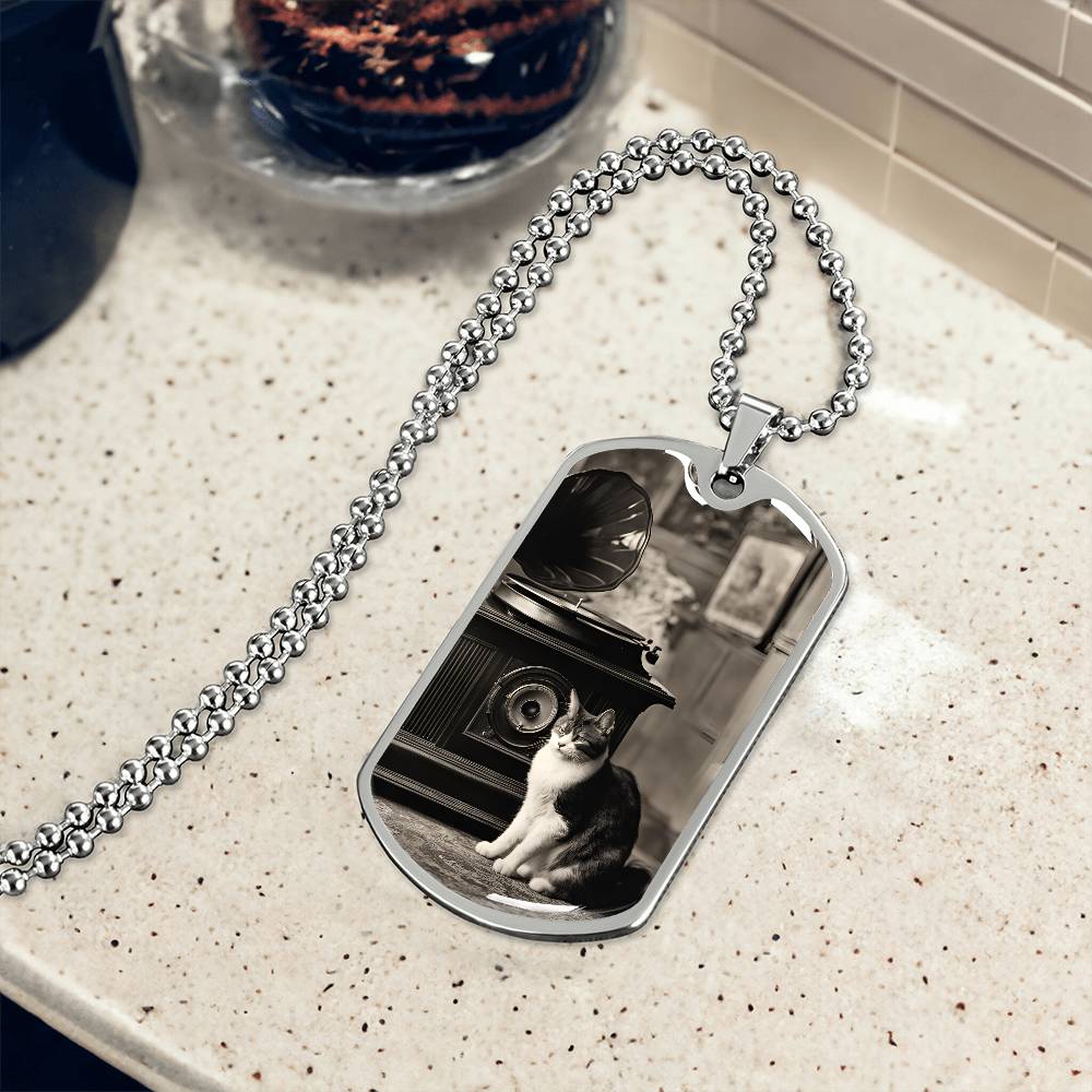 Retro Victrola Kitty Necklace - Jewelry - Epileptic Al’s Shop