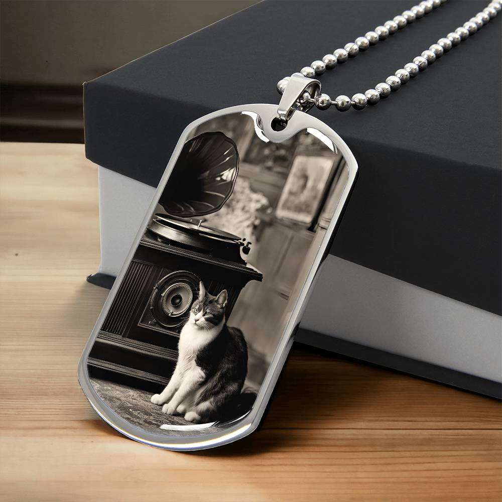 Retro Victrola Kitty Necklace - Jewelry - Epileptic Al’s Shop
