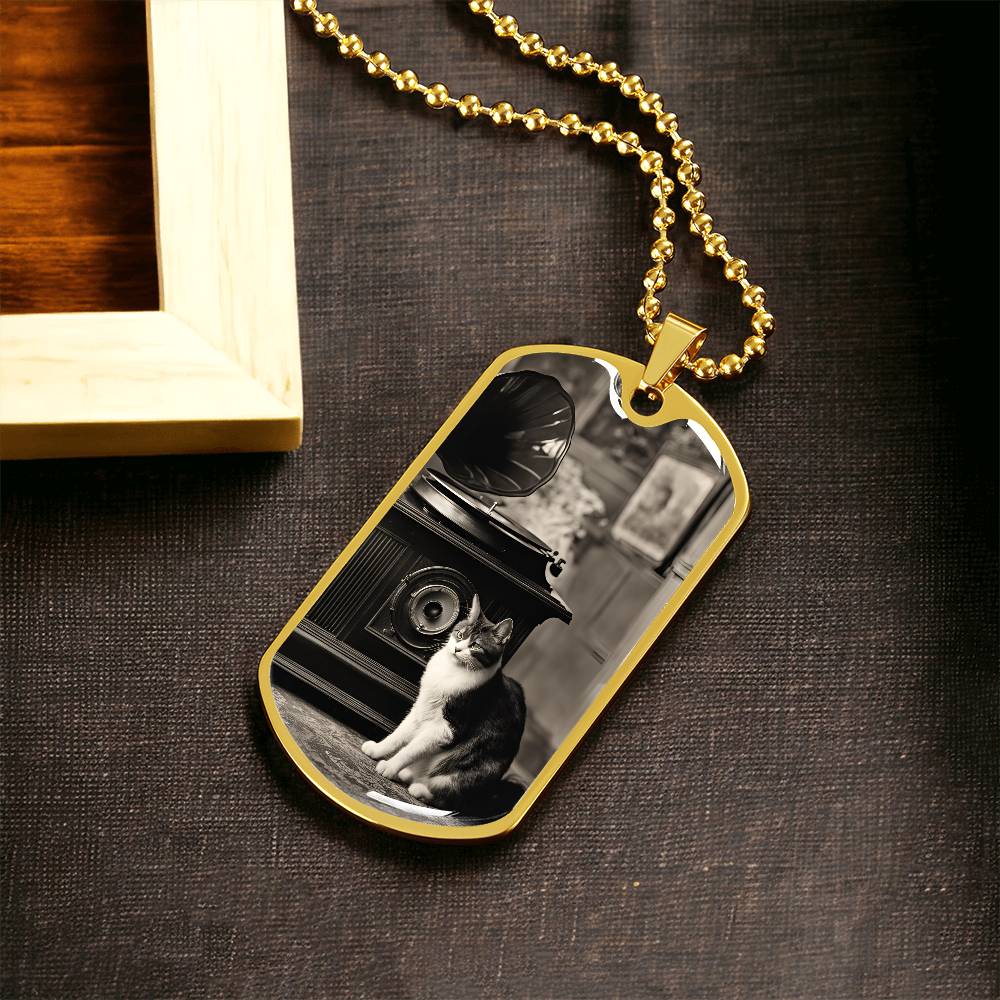 Retro Victrola Kitty Necklace - Jewelry - Epileptic Al’s Shop
