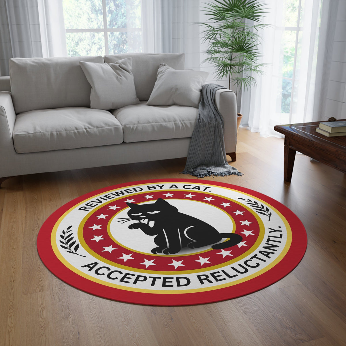 Reviewed by a Cat. Accepted Reluctantly. Round Rug - Decor, Rugs, Indoor - EpiAl's Shop