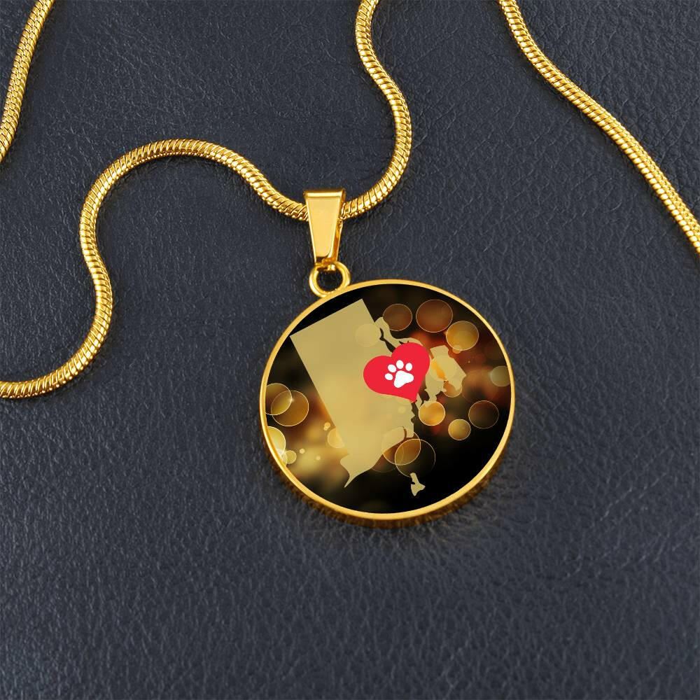 Rhode Island luvs Cats Necklace - Jewelry - Epileptic Al’s Shop