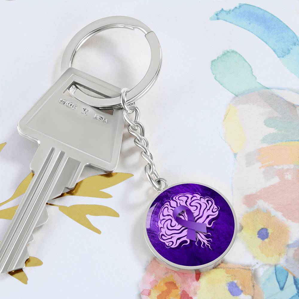 Ribbon Brain Keychain - Jewelry - Epileptic Al’s Shop