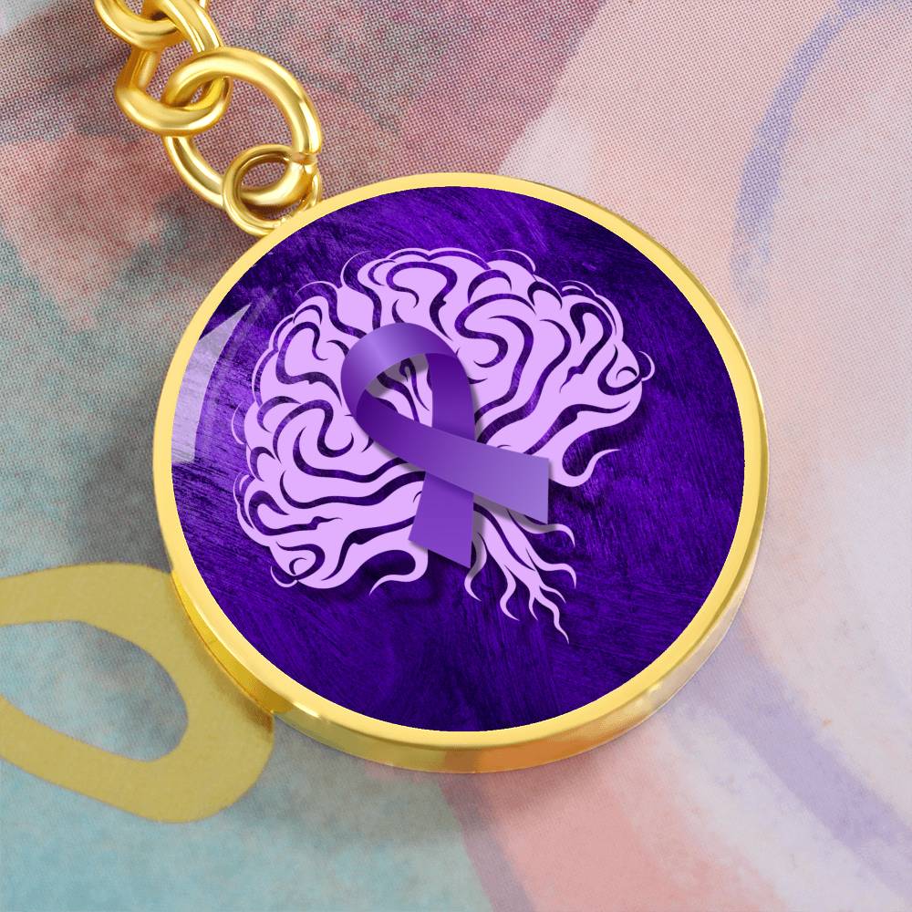 Ribbon Brain Keychain - Jewelry - Epileptic Al’s Shop