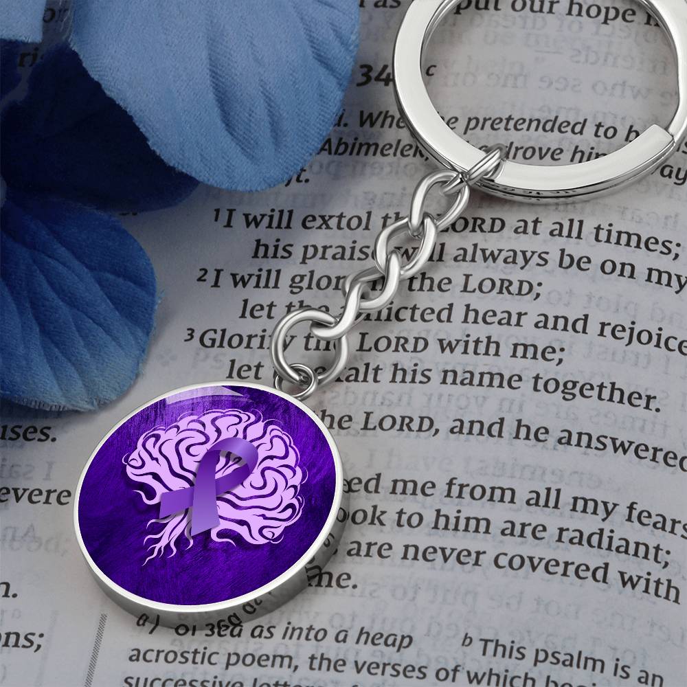 Ribbon Brain Keychain - Jewelry - Epileptic Al’s Shop
