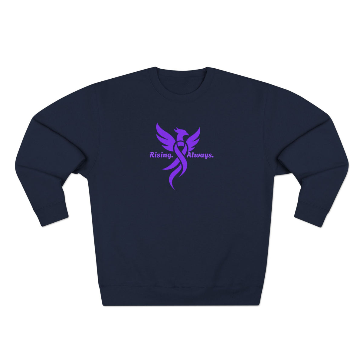 Rising Always Epilepsy Awareness Phoenix Ribbon Sweatshirt - Clothing, Unisex, Sweatshirts - EpiAl's Shop