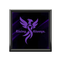 “Rising. Always.” Purple Phoenix Epilepsy-Awareness Jewelry Box - Decor, Jewelry Boxes - EpiAl's Shop