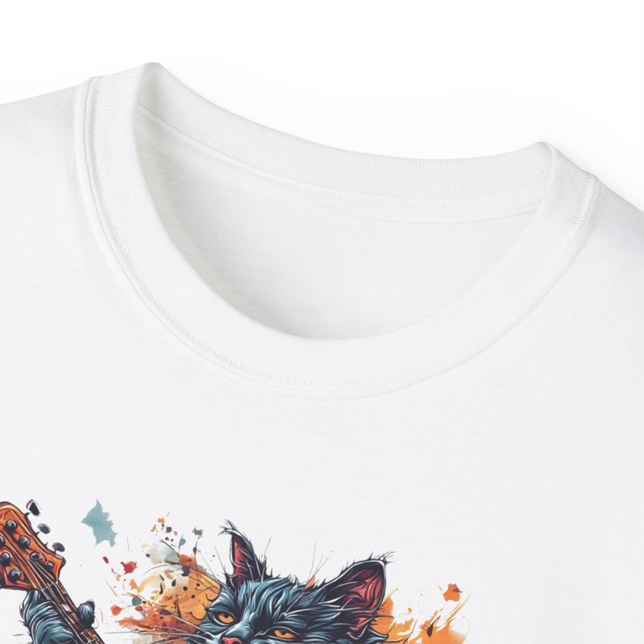 Rock On Cat Unisex Music Tee - Clothing, T-shirts - EpiAl's Shop