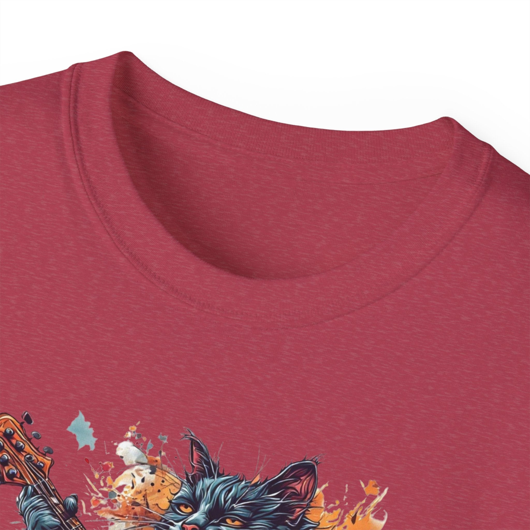 Rock On Cat Unisex Music Tee - Clothing, T-shirts - EpiAl's Shop