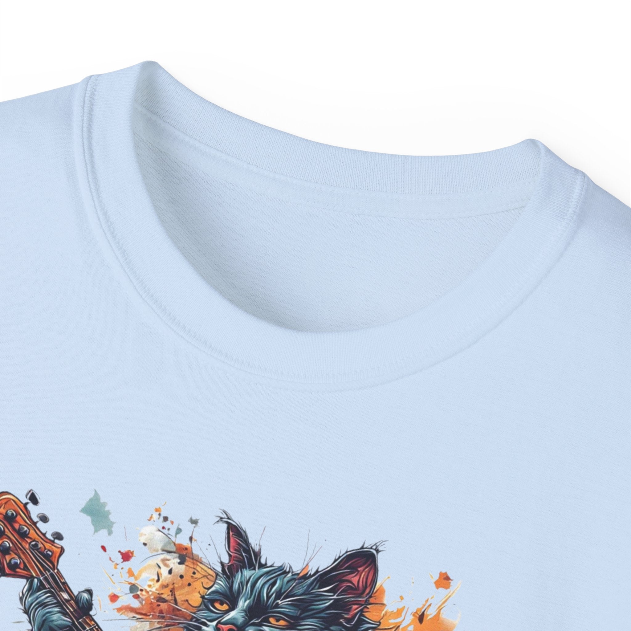 Rock On Cat Unisex Music Tee - Clothing, T-shirts - EpiAl's Shop