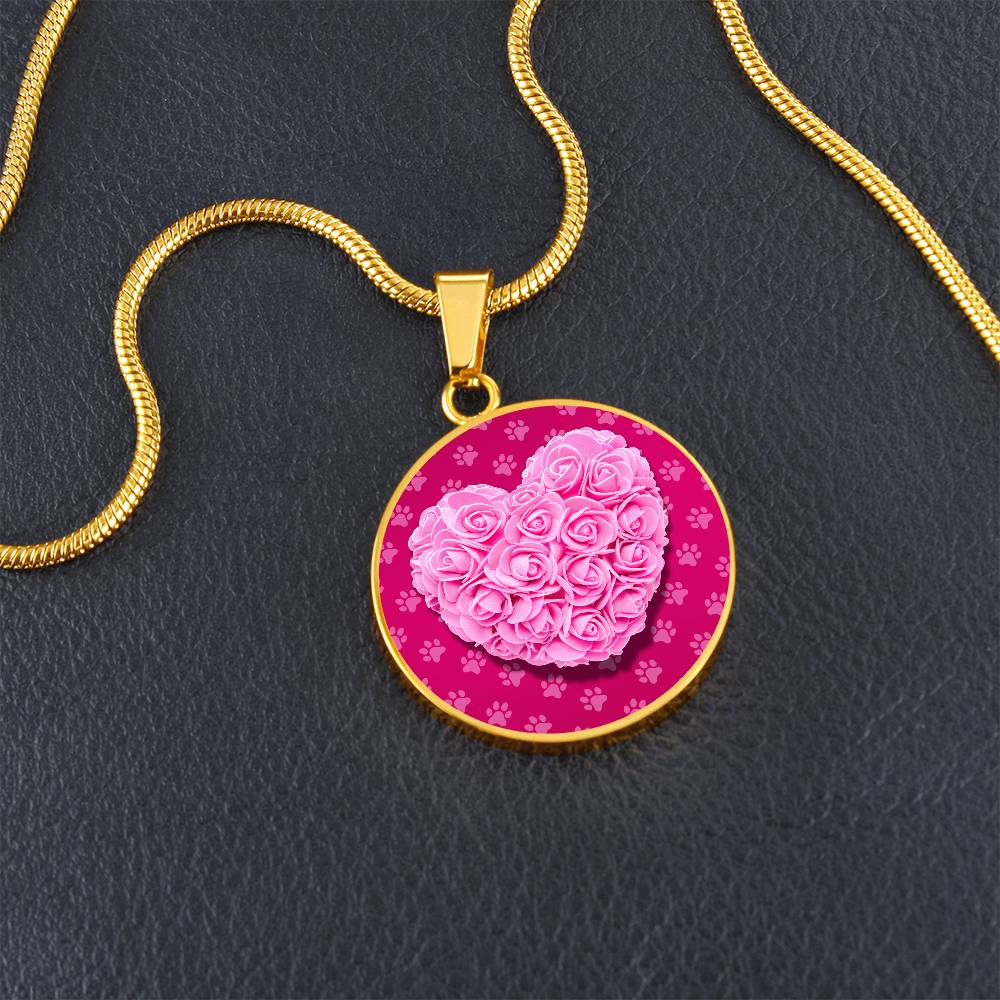 Rose Heart Necklace - Jewelry - Epileptic Al’s Shop