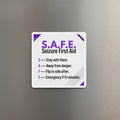S.A.F.E. Seizure First Aid Magnet – Epilepsy Awareness Emergency Guide - Magnets, Indoor & Outdoor - EpiAl's Shop